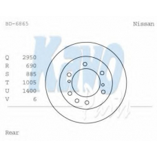 BD-6865 KAVO PARTS Тормозной барабан