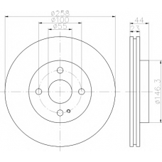 8DD 355 114-541 HELLA PAGID Тормозной диск