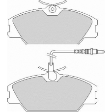 FD2112A NECTO Комплект тормозных колодок, дисковый тормоз