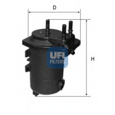24.051.00 UFI Топливный фильтр