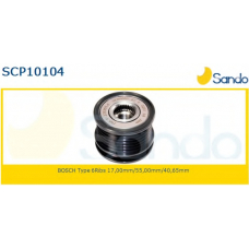 SCP10104 SANDO Ременный шкив, генератор