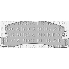 BBP1477 BORG & BECK Комплект тормозных колодок, дисковый тормоз