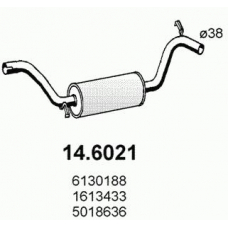 14.6021 ASSO Средний глушитель выхлопных газов