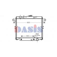 210173N AKS DASIS Радиатор, охлаждение двигателя