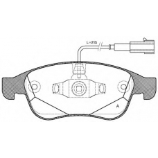 BPA1248.02 OPEN PARTS Комплект тормозных колодок, дисковый тормоз