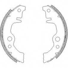 Z4011.00 WOKING Комплект тормозных колодок
