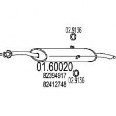01.60020 MTS Глушитель выхлопных газов конечный
