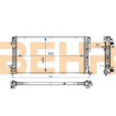 2108977 BEHR Radiator