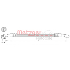 4111029 METZGER Тормозной шланг