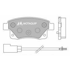 LVXL1303 MOTAQUIP Комплект тормозных колодок, дисковый тормоз