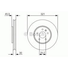 0 986 479 667 BOSCH Тормозной диск