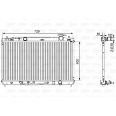 701526 VALEO Радиатор, охлаждение двигателя