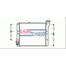 3505201 KUHLER SCHNEIDER Радиатор, охлаждение двигател