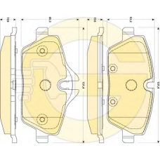 6118701 GIRLING Комплект тормозных колодок, дисковый тормоз