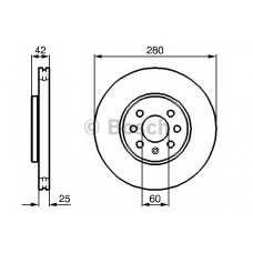 0 986 479 B68 BOSCH Тормозной диск