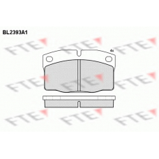 BL2393A1 FTE Комплект тормозных колодок, дисковый тормоз