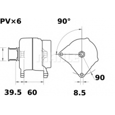 MG 254 MAHLE Генератор