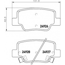 8DB 355 014-891 HELLA Комплект тормозных колодок, дисковый тормоз