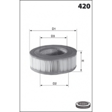 EL3550 MECAFILTER Воздушный фильтр