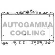 100993 AUTOGAMMA Радиатор, охлаждение двигателя