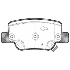 BPA1452.02 OPEN PARTS Комплект тормозных колодок, дисковый тормоз