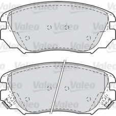 601047 VALEO Комплект тормозных колодок, дисковый тормоз