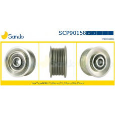 SCP90158.0 SANDO Ременный шкив, генератор