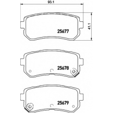 8DB 355 020-851 HELLA Комплект тормозных колодок, дисковый тормоз