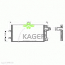 94-6269 KAGER Конденсатор, кондиционер