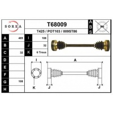 T68009 EAI Приводной вал