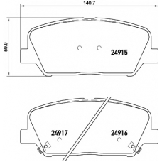 8DB 355 020-591 HELLA PAGID Комплект тормозных колодок, дисковый тормоз