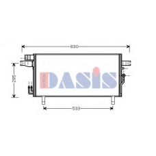 072032N AKS DASIS Конденсатор, кондиционер