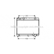 TOA2482 AVA Радиатор, охлаждение двигателя