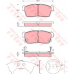 GDB3236 TRW Комплект тормозных колодок, дисковый тормоз