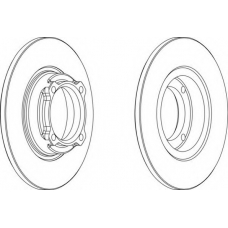 DDF636-1 FERODO Тормозной диск