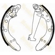 SH1092 BRAKE ENGINEERING Комплект тормозных колодок