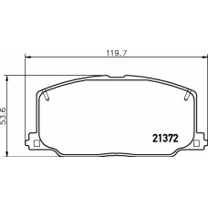 8DB 355 005-771 HELLA PAGID Комплект тормозных колодок, дисковый тормоз