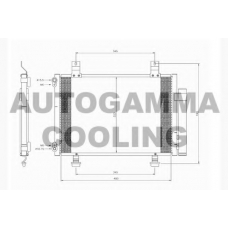 104779 AUTOGAMMA Конденсатор, кондиционер