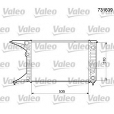 731839 VALEO Радиатор, охлаждение двигателя