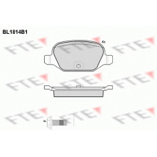 BL1814B1 FTE Комплект тормозных колодок, дисковый тормоз