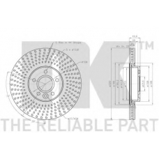3125105 NK Тормозной диск