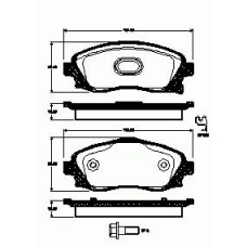 2774.02 ROADHOUSE Комплект тормозных колодок, дисковый тормоз