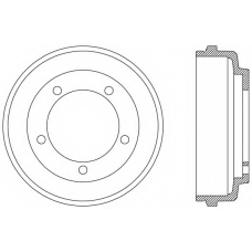 BAD9075.10 OPEN PARTS Тормозной барабан