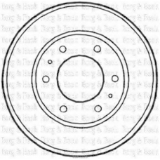BBR7226 BORG & BECK Тормозной барабан