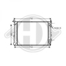 8129249 DIEDERICHS Радиатор, охлаждение двигателя