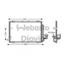 82D0226228MA WEBASTO Конденсатор, кондиционер