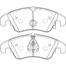 FD7458A NECTO Комплект тормозных колодок, дисковый тормоз