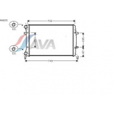 VW2272 AVA Радиатор, охлаждение двигателя