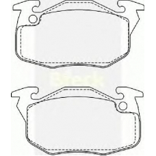 20905 00 702 10 BRECK Комплект тормозных колодок, дисковый тормоз