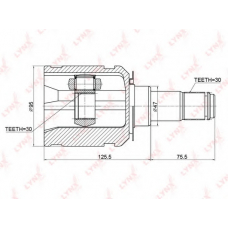 CI-3721 LYNX Шрус внутренний передний